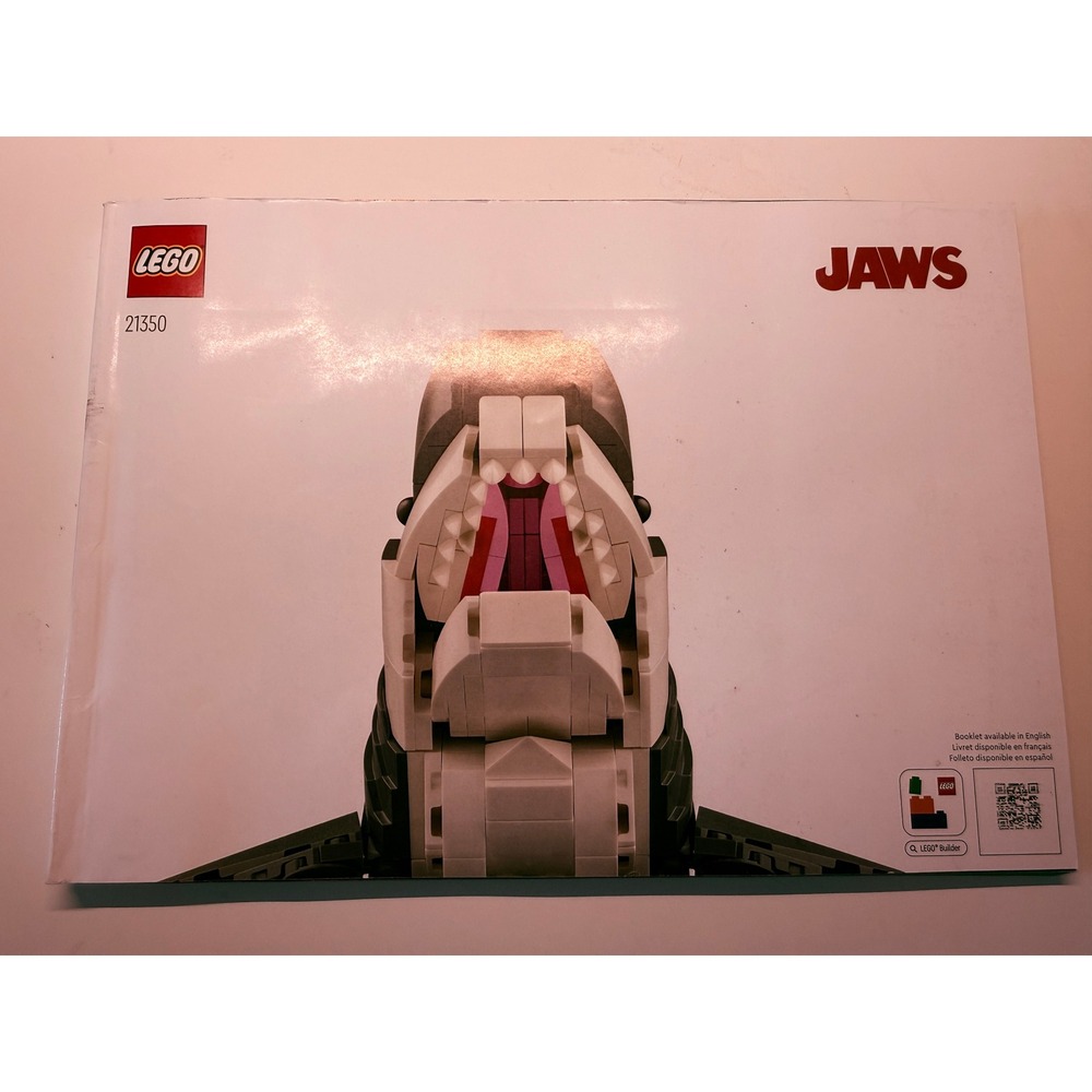 LEGO Ideas 21350 Jaws Instruction Manual Booklet Only Orca Shark 2024